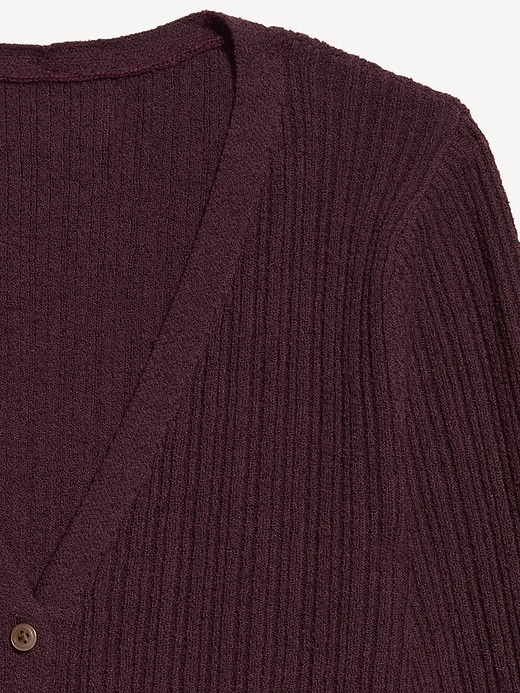 Image number 5 showing, Textured Bouclé Button-Down Sweater