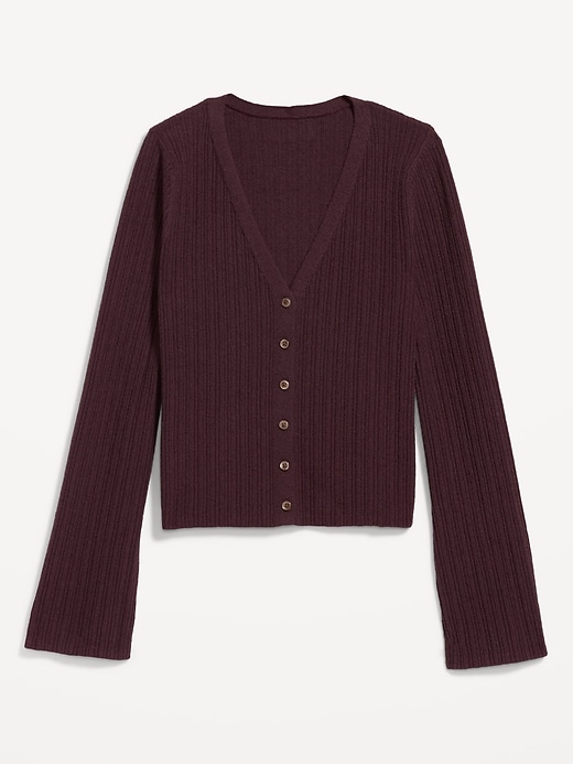 Image number 4 showing, Textured Bouclé Button-Down Sweater
