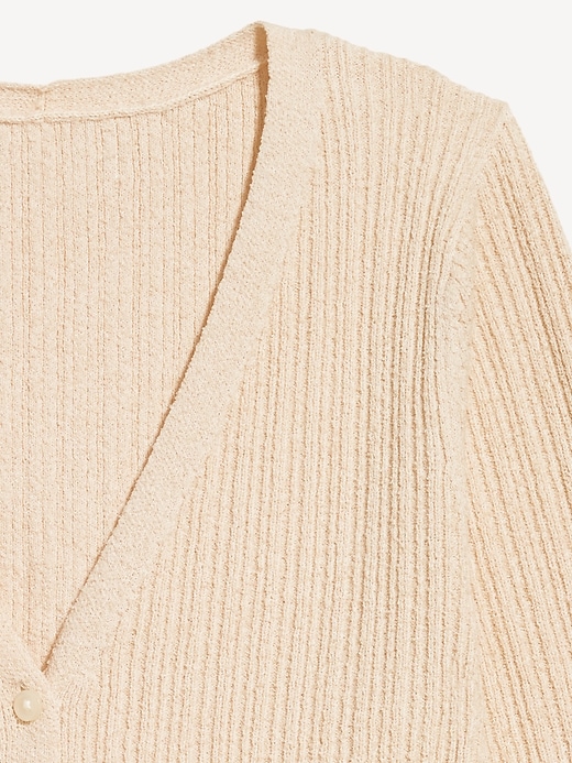 Image number 5 showing, Textured Bouclé Button-Down Sweater
