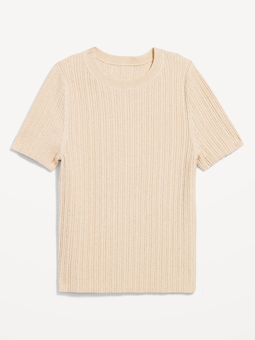 Image number 8 showing, Textured Bouclé T-Shirt