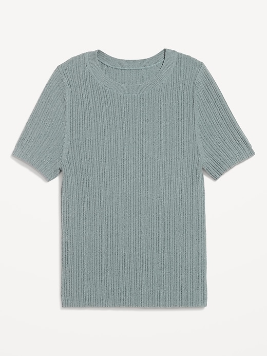 Image number 4 showing, Textured Bouclé T-Shirt
