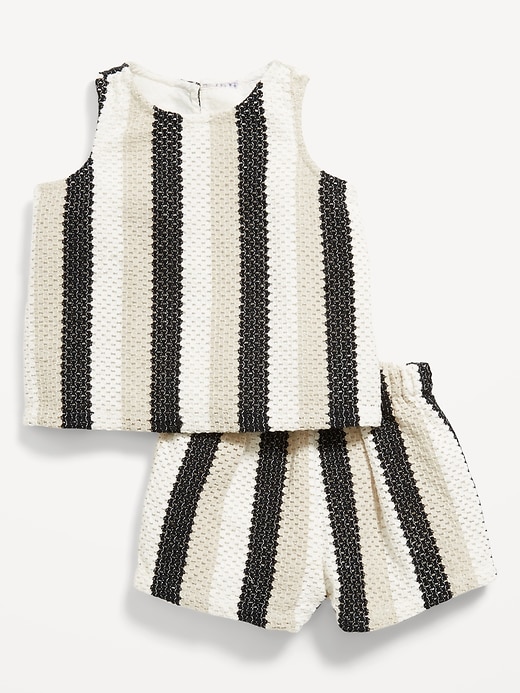 View large product image 1 of 2. Crochet Tank Top and Shorts Set for Baby