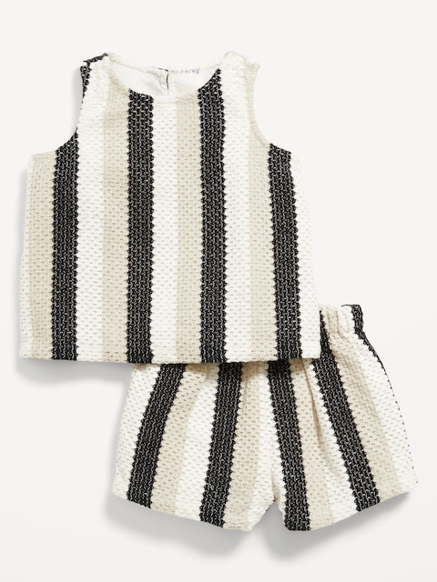 Crochet Tank Top and Shorts Set for Baby