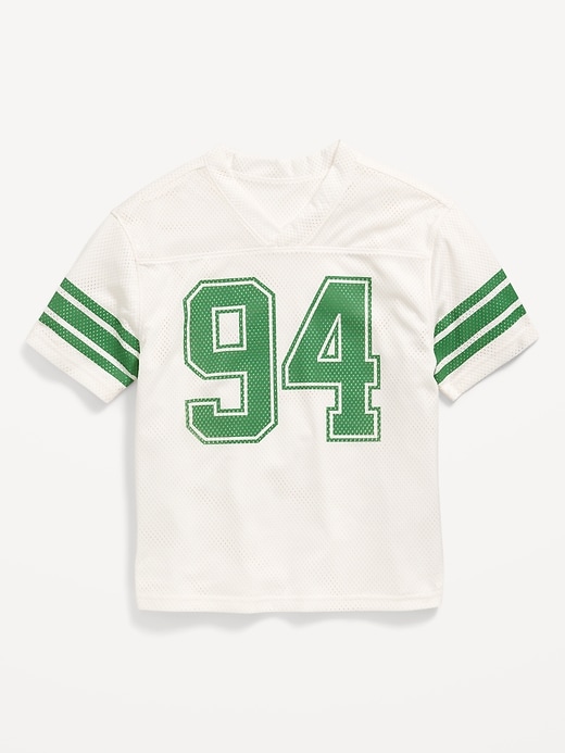 View large product image 2 of 2. Oversized Boxy Mesh Graphic T-Shirt for Boys