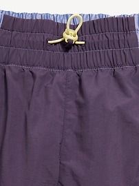 View large product image 6 of 7. High-Waisted Color-Block Performance Shorts for Girls