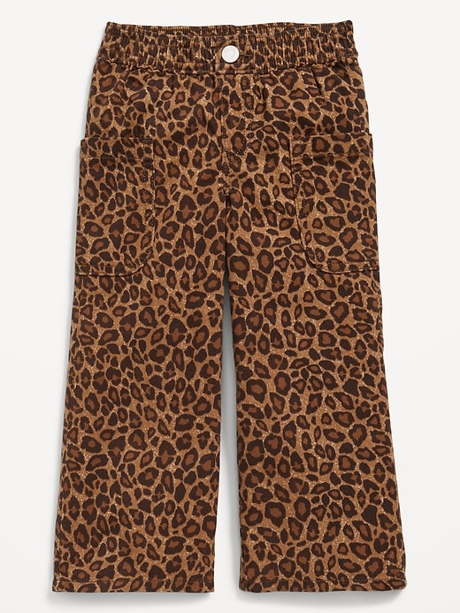 View large product image 1 of 2. Printed Pull-On Baggy Wide-Leg Cargo Twill for Toddler Girls