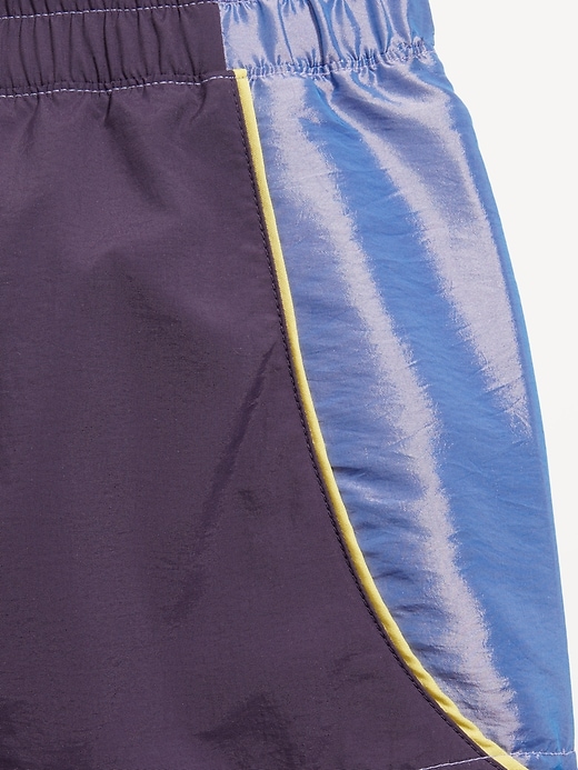 Image number 7 showing, High-Waisted Color-Block Performance Shorts for Girls