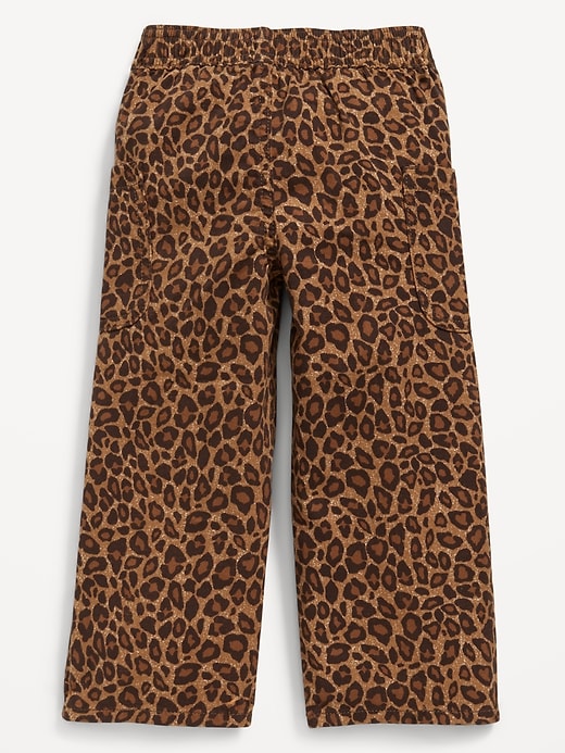 View large product image 2 of 2. Printed Pull-On Baggy Wide-Leg Cargo Twill for Toddler Girls