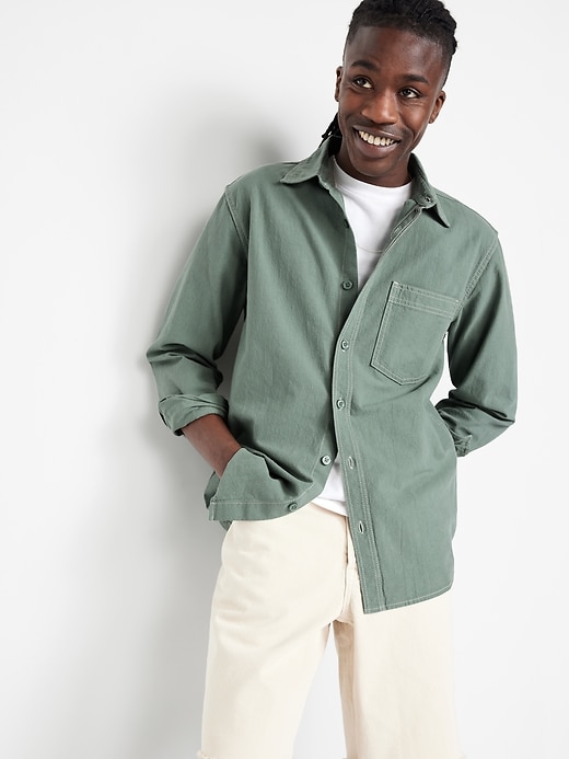 Image number 6 showing, Contrast Stitch Workwear Shirt