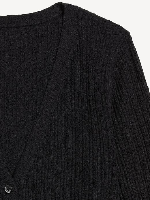 Image number 5 showing, Textured Bouclé Button-Down Sweater