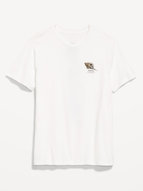 Crew-Neck Graphic T-Shirt - White