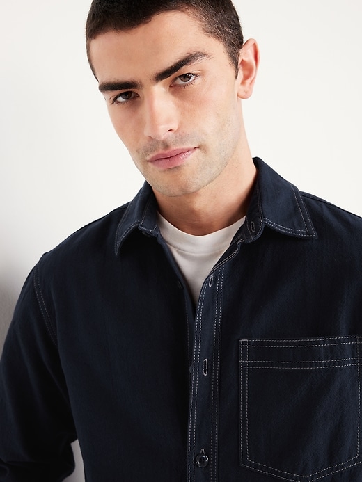 Image number 6 showing, Contrast Stitch Workwear Shirt