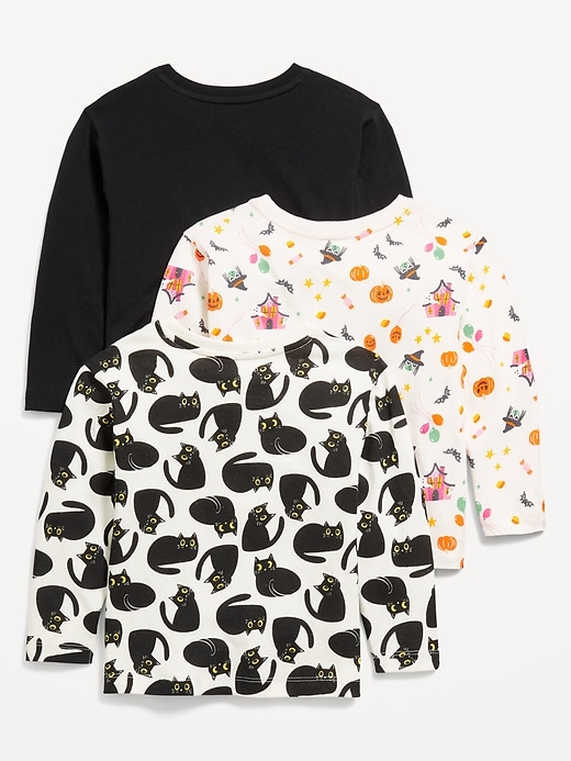View large product image 2 of 3. Long-Sleeve T-Shirt 3-Pack for Toddler Girls