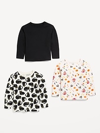 View large product image 3 of 3. Long-Sleeve T-Shirt 3-Pack for Toddler Girls