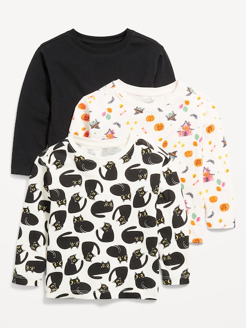 Long-Sleeve T-Shirt 3-Pack for Toddler Girls