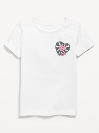L'image numéro 1 présente T-shirt à manches courtes à imprimé pour fille