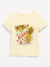 L'image numéro 1 présente T-shirt à manches courtes à imprimé pour fille