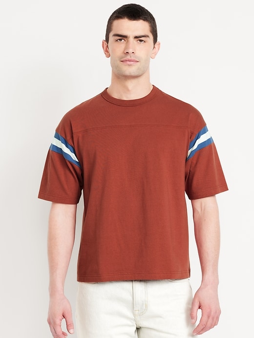 Image number 1 showing, Heavyweight Football-Style T-Shirt
