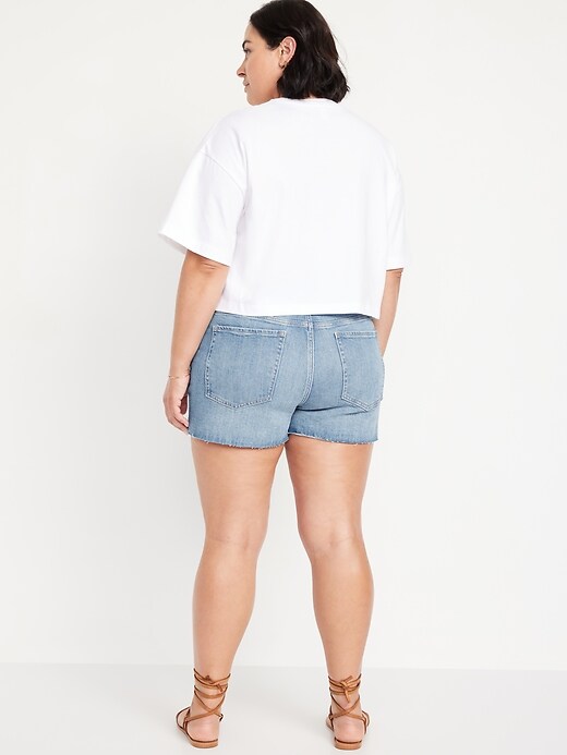 Image number 8 showing, High-Waisted OG Jean Cut-Off Shorts -- 3-inch inseam