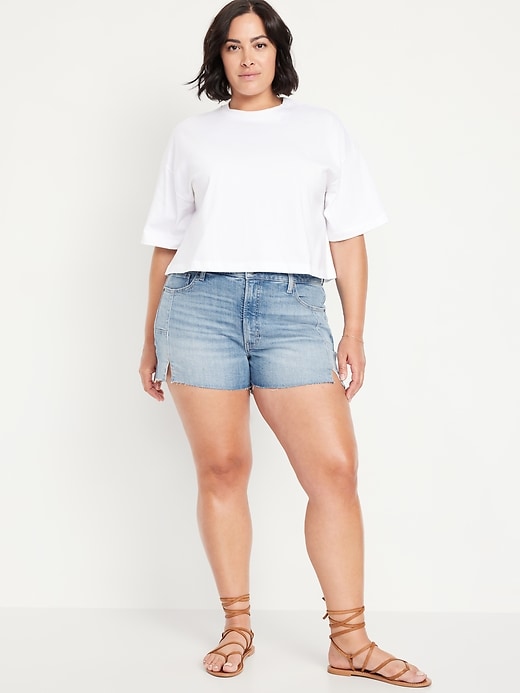 Image number 7 showing, High-Waisted OG Jean Cut-Off Shorts -- 3-inch inseam