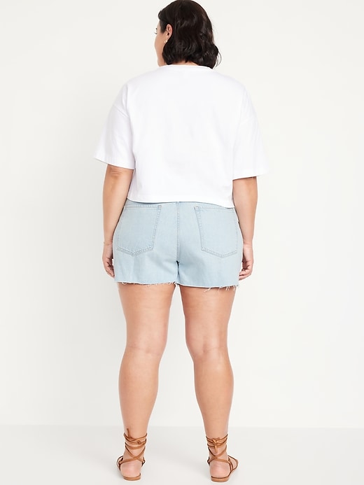 Image number 8 showing, High-Waisted Rigid OG Jean Cut-Off Shorts -- 3-inch inseam