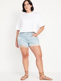 High-Waisted Rigid OG Jean Cut-Off Shorts -- 3-inch inseam