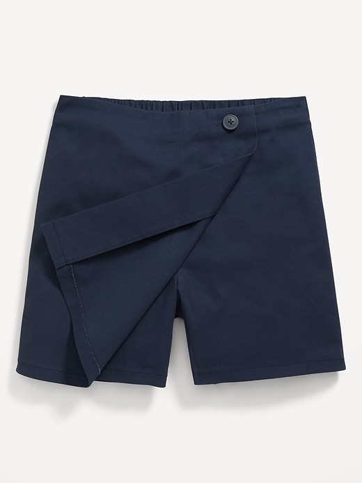 Image number 4 showing, School Uniform Wrap-Front Skort for Girls