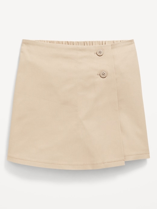 Image number 4 showing, School Uniform Wrap-Front Skort for Girls