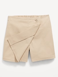 View large product image 5 of 5. School Uniform Wrap-Front Skort for Girls