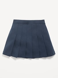 View large product image 4 of 5. School Uniform Ponte-Knit Pleated Skort for Girls