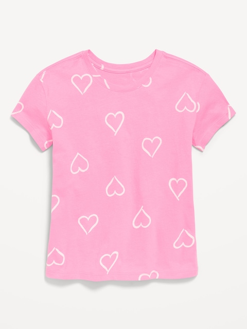 Printed Softest Short-Sleeve T-Shirt for Girls