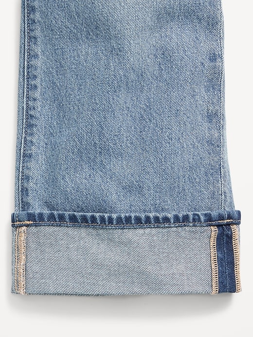 Image number 4 showing, High-Waisted Baggy Wide-Leg Jeans for Girls