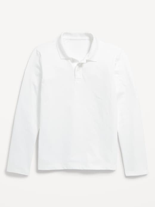 View large product image 1 of 1. School Uniform Long-Sleeve Polo Shirt for Boys