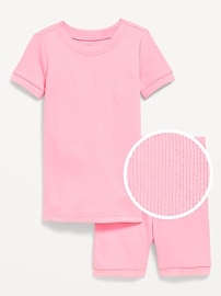 Image number 1 showing, Snug-Fit Ribbed Pajama Set for Toddler & Baby