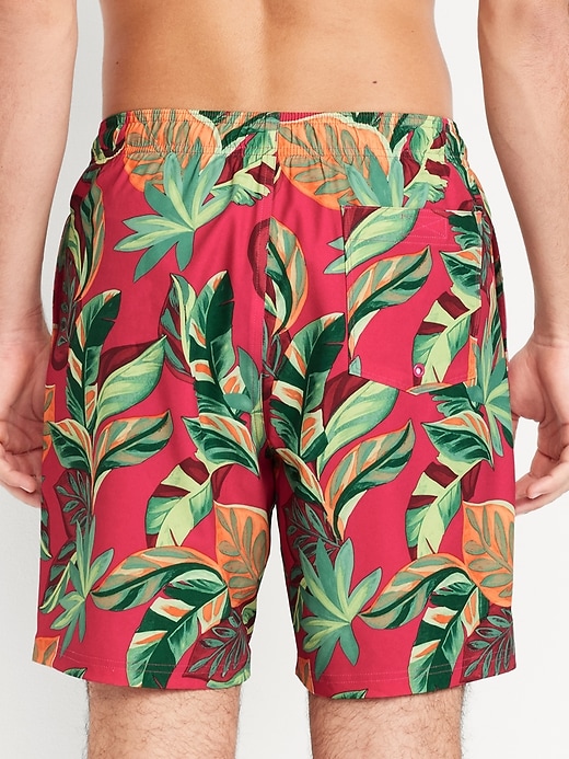 Image number 2 showing, Printed Swim Trunks -- 7-inch inseam