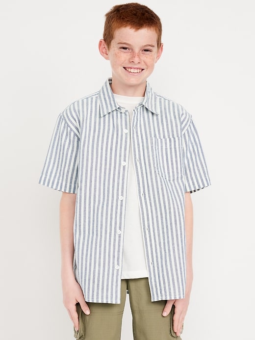 View large product image 1 of 3. Short-Sleeve Oxford Shirt for Boys