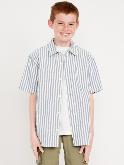 Short-Sleeve Oxford Shirt for Boys
