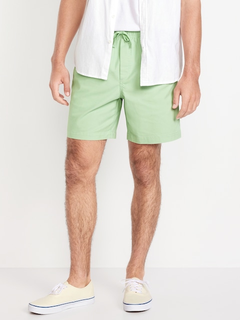 Twill Jogger Shorts -- 7-inch inseam