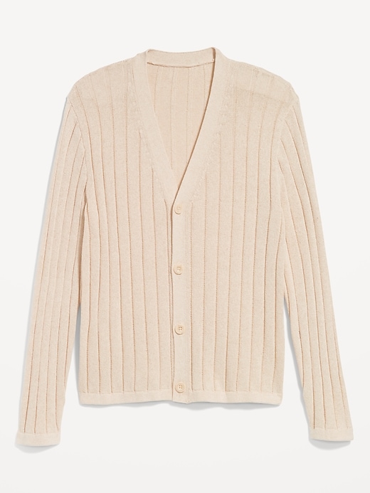 Image number 4 showing, Ribbed Button-Front Cardigan