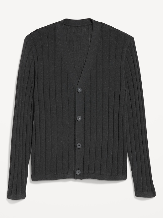 Image number 4 showing, Ribbed Button-Front Cardigan
