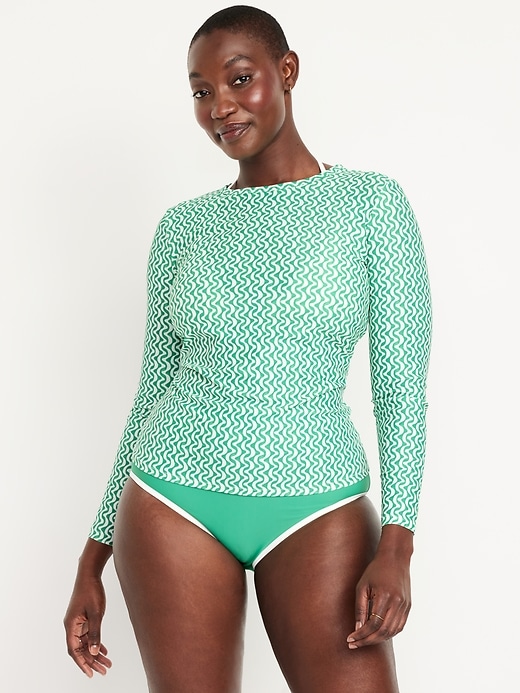 Image number 5 showing, Long-Sleeve Matte Rashguard Swim Top