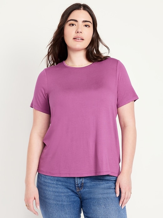 Image number 4 showing, Luxe Crew-Neck T-Shirt