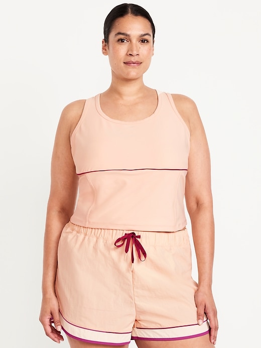 Image number 7 showing, PowerSoft Racerback Cropped Shell Tank