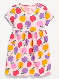 Image number 1 showing, Printed Jersey-Knit Short-Sleeve Dress for Toddler Girls