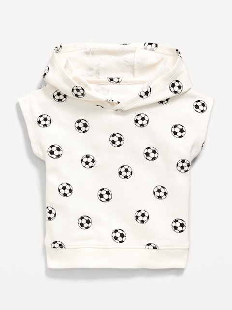 Printed Dolman-Sleeve French Terry Pullover Hoodie for Baby