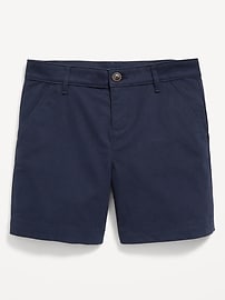 Image number 1 showing, School Uniform Twill Bermuda Shorts for Girls