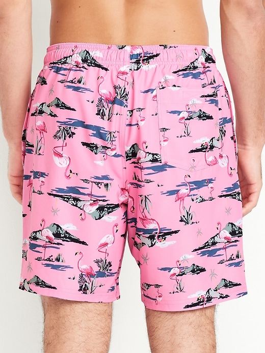 Image number 2 showing, Printed Swim Trunks -- 7-inch inseam