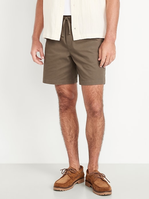 Image number 1 showing, Twill Jogger Shorts -- 7-inch inseam