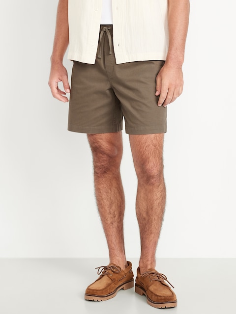 Twill Jogger Shorts -- 7-inch inseam