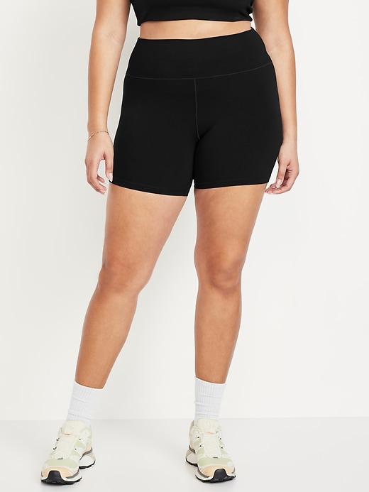 Image number 6 showing, High-Waisted StudioSmooth Biker Shorts -- 6-inch inseam